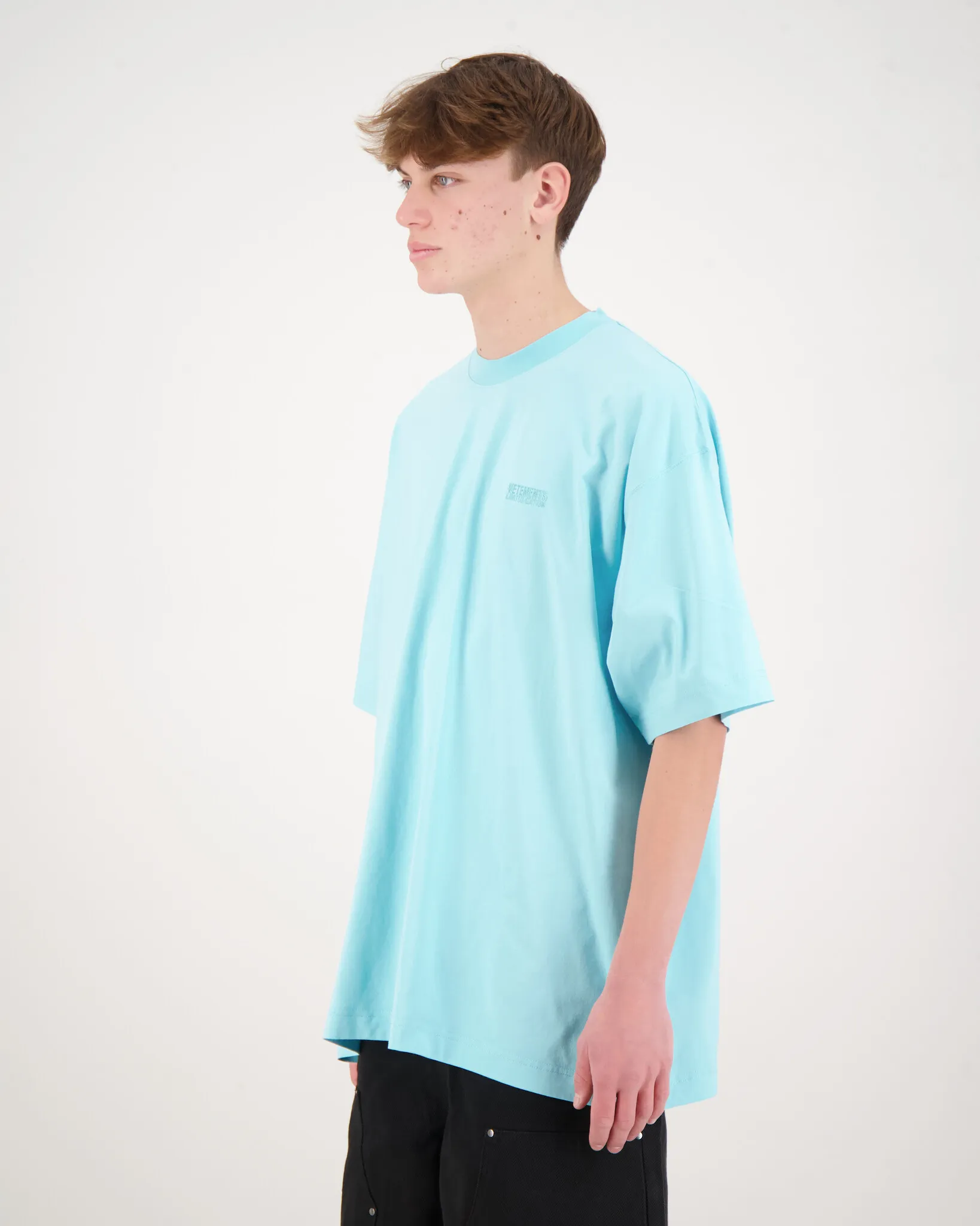 VETEMENTS  |Crew Neck Pullovers Street Style Plain Cotton Short Sleeves