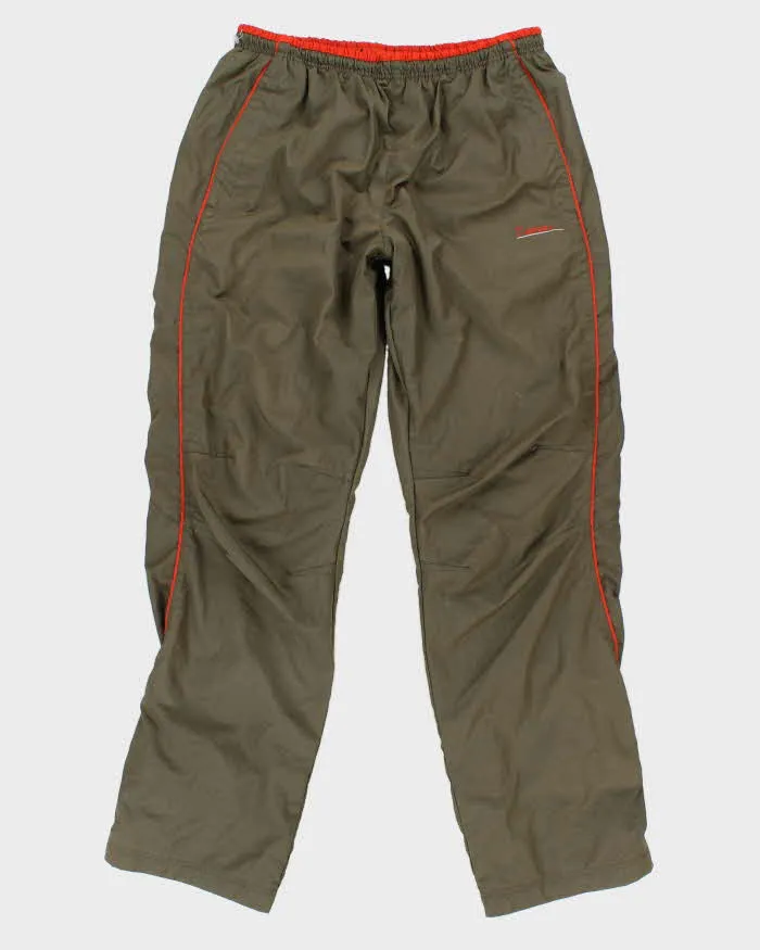 Vintage 90s Khaki Tech Track Bottoms - M