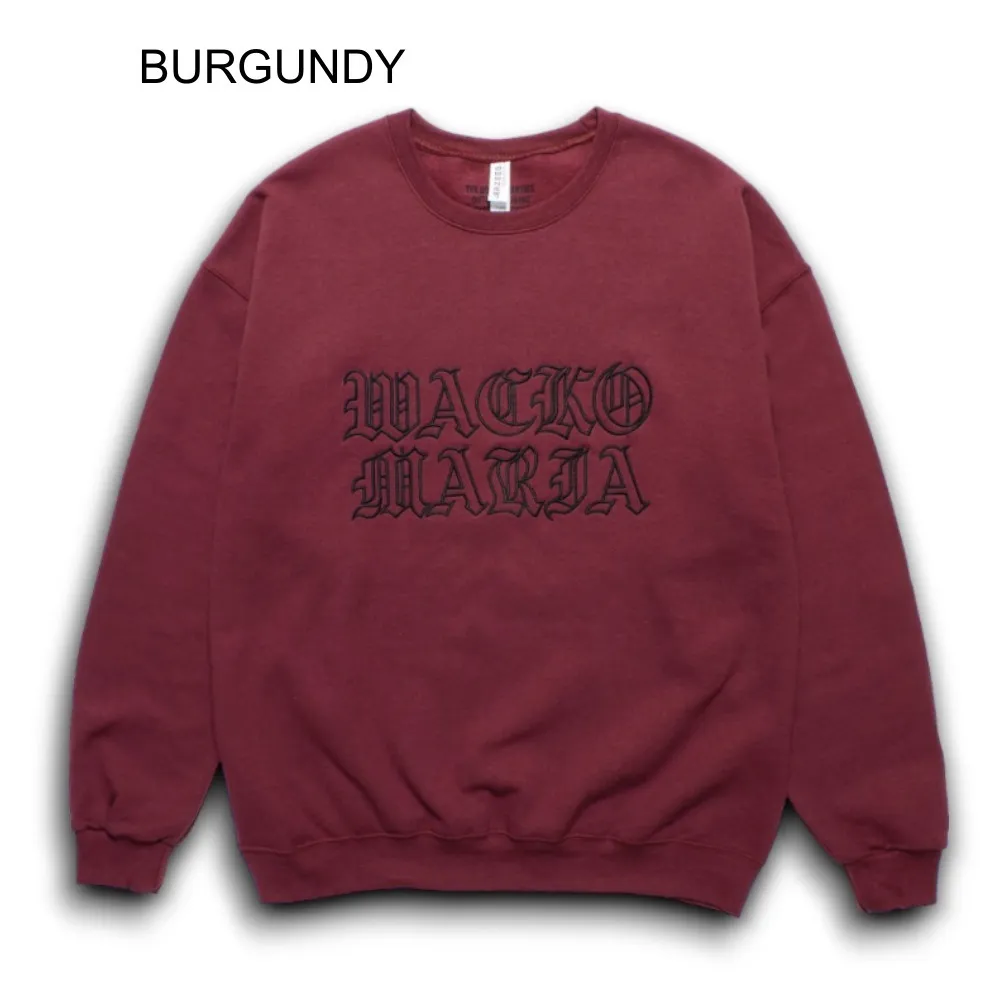 WACKO MARIA  |Crew Neck Pullovers Street Style Long Sleeves Plain Cotton