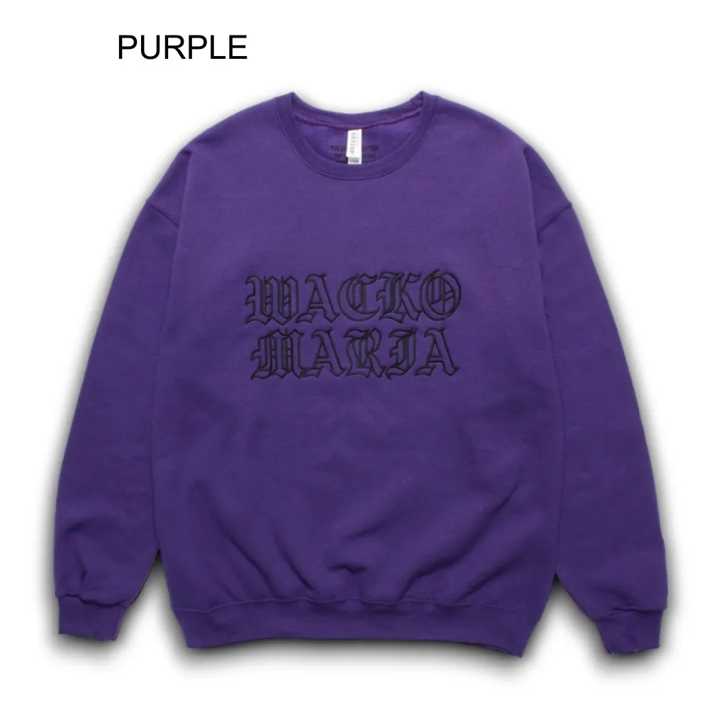 WACKO MARIA  |Crew Neck Pullovers Street Style Long Sleeves Plain Cotton