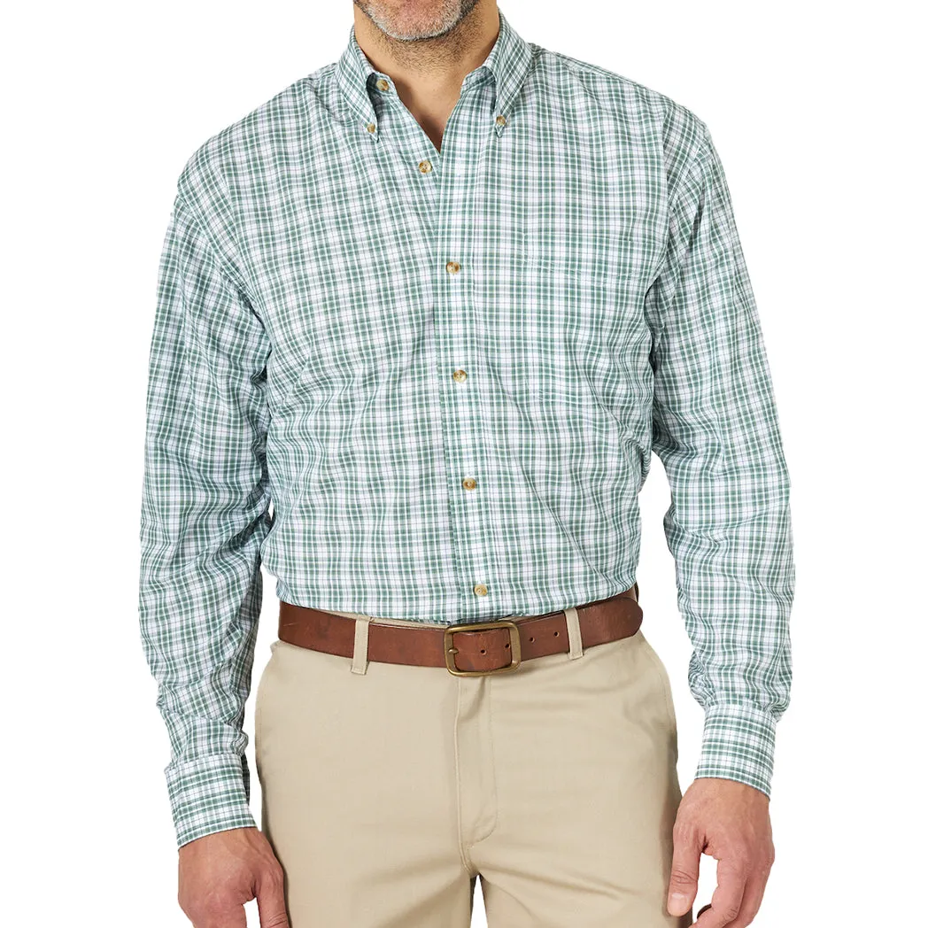 Wrangler Men's Riata Long Sleeve Button-Down in Green