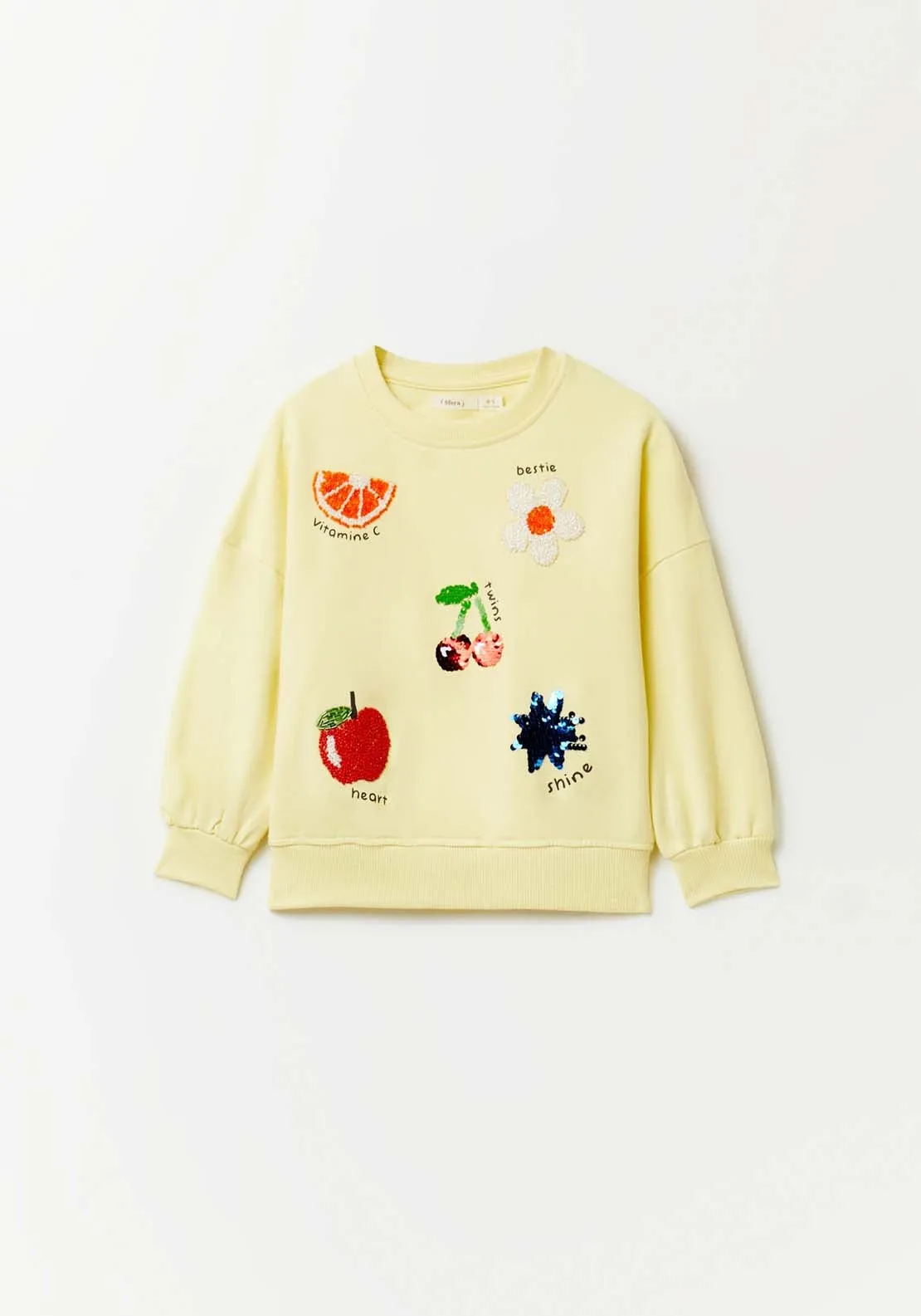 Yellow Fruit Sweatshirt - Yellow