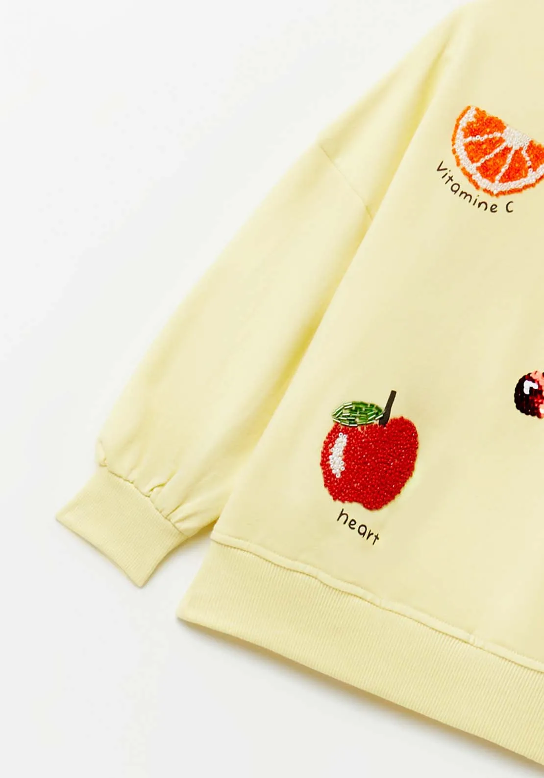 Yellow Fruit Sweatshirt - Yellow