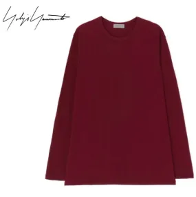 Yohji Yamamoto  |Pullovers Unisex Street Style Long Sleeves Cotton